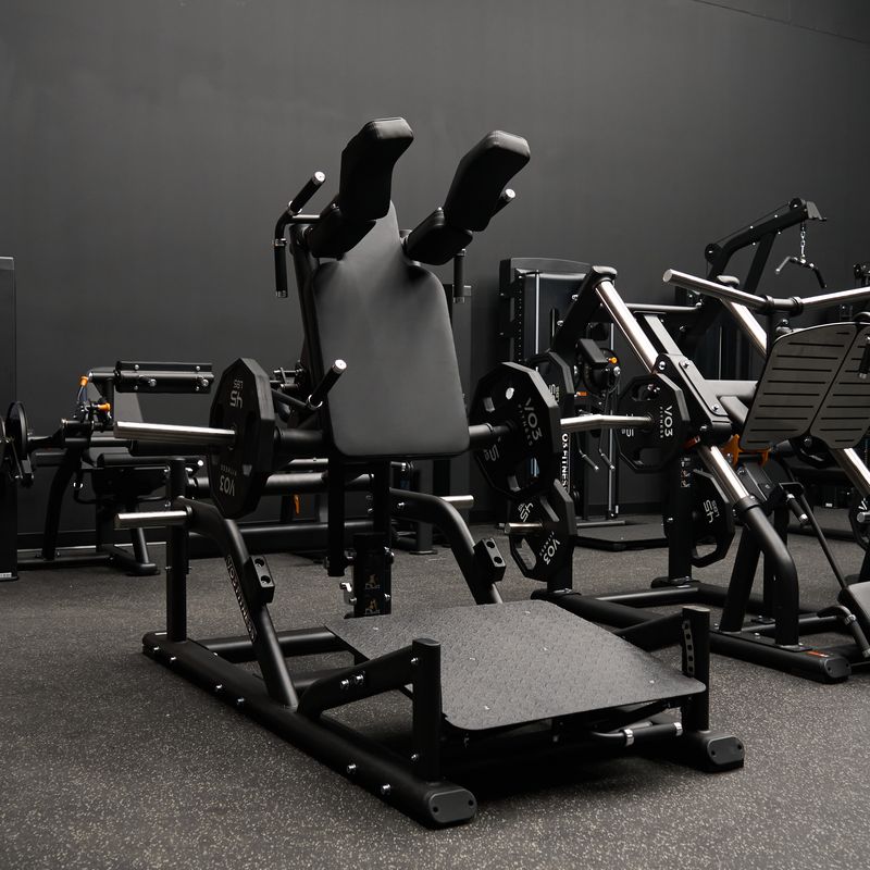Commercial fitness equipment in a modern multi-housing residential gym